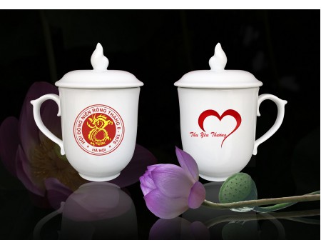 Cốc quà tặng, cốc có nắp chóp lửa in logo Cốc quà tặng, cốc có nắp chóp lửa in logo